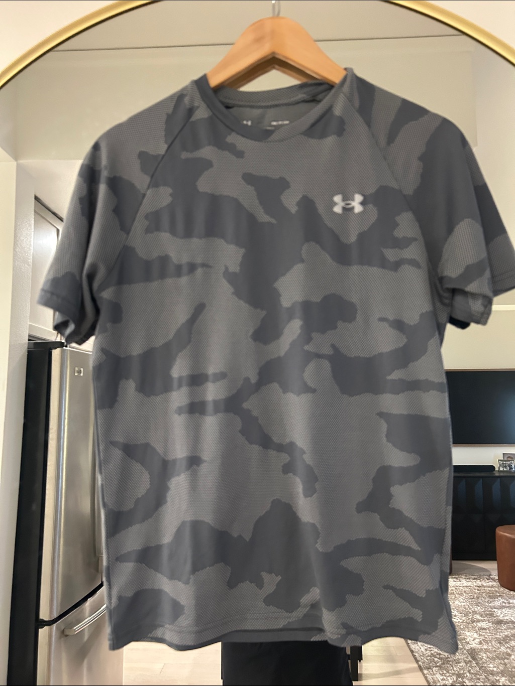 Under Armour Gray Camo Short Sleeve Performance Tee